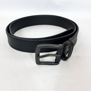 Levi's Black Leather Belt for Men Black Buckle Size 2X 46-48